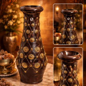“rajwada brass bloom vase”